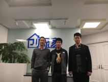 熱烈祝賀樂清楊總、尹總、王總成功加盟創(chuàng)綠家！